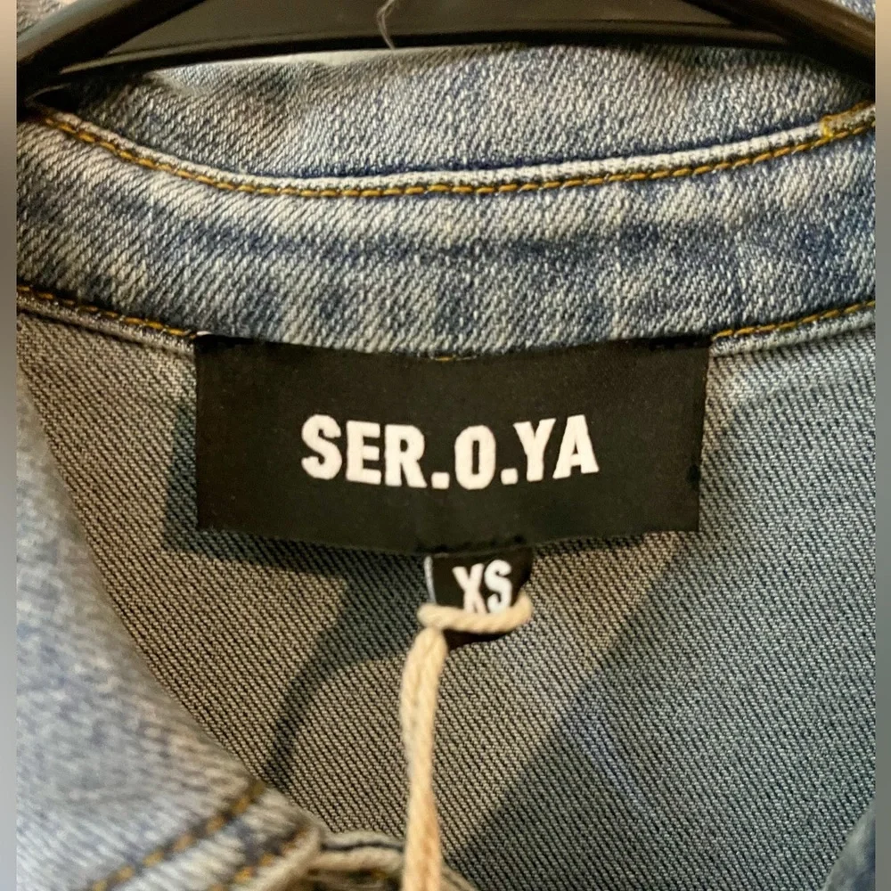 Brand New SER.O.YA Fallon Denim Jumpsuit Size XS - Picture 15 of 17